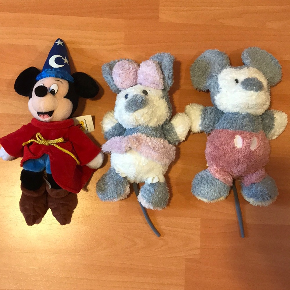 Sorcerer Mickey Mouse, soft Minnie and Mickey Y2K